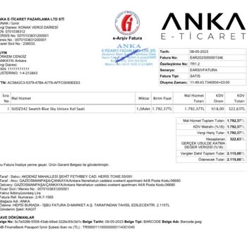 Swatch Saat Garanti Mağduriyeti