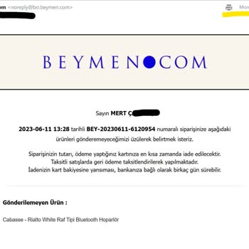 Beymen.com'a Neler Oldu? Para Tahsil Edip Ürün Göndermiyor.