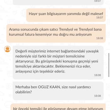 Trendyol Kurumsal Fatura Kesmemesi