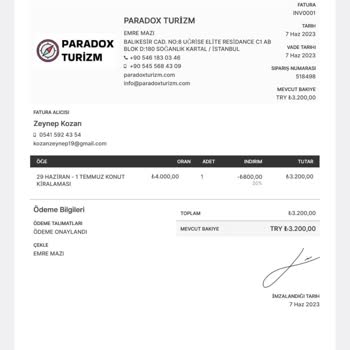 Paradox Turizm'den Tatil Bungalovu Kiralamak İstemiştim Ve Paramı Kaptırdım