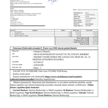 Kikiriki.com İade Kargo Gönderiminde 171.77 TL Ücret İstenmesi