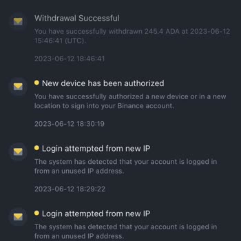 Binance Hesabım Hacklendi