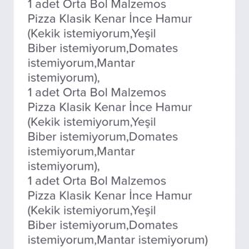 Domino's Pizza Taahhüt Edilen Sürede Ürünün Teslimi Yapılmadı ve Bahaneler Yaratıldı
