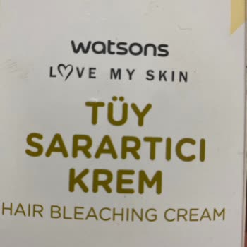 Watsons Tüy Sarartıcı Krem Tahriş Etti