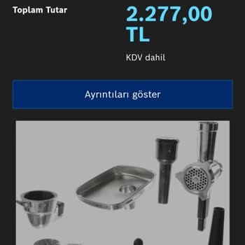 Bosch 71 Gündür Aksesuarımı Göndermiyor