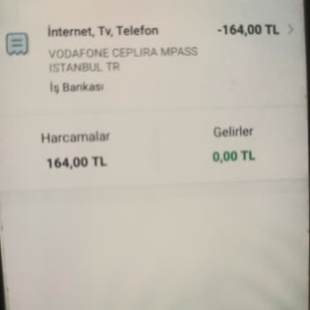 Vodafone Paket Sorunu Karttan Para Çekilik Paket Gelmedi