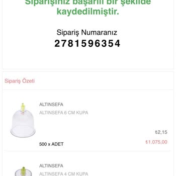 Altınsefa (altinsefa.com.tr) Altınsefa Hacamat Kupası Sipariş Gecikme