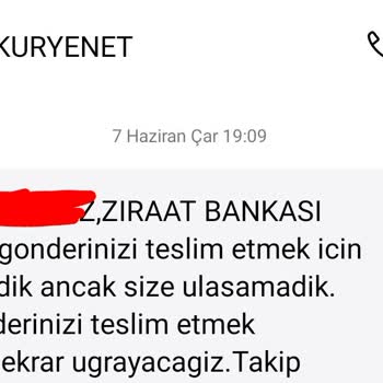 Kuryenet Kart Kredi Kartı Teslimi Yapamıyor