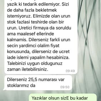 Koray Spor Siparişi İptal Etmiyor