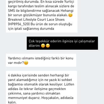 Adidas Breaknet Sipariş Mağduriyeti