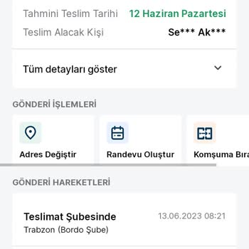 Trendyol Express Bordo Şube Dağıtıma Çıkarmadılar