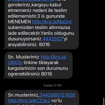 Aras Kargo Menemen Şubesi Teslimat Sağlanmaması