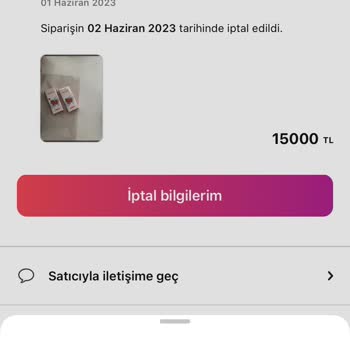 Gardrops Sipariş İptali Sonrası Paramın İadesini Yapmadı