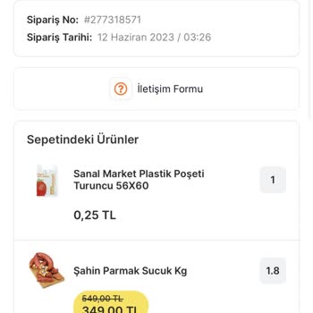 Migros Sanal Market Stok Kalmadı Bahanesiyle Siparişim İptal Edildi