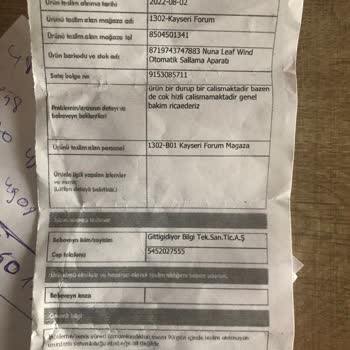 Para İadesi Ve Ebebek İlgisizliği