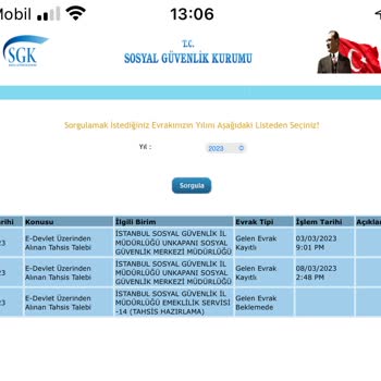 SGK EYT 100 Gündür Evrak Beklemede