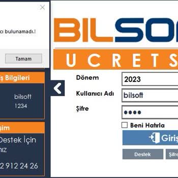 Bilsoft Yazılım Ön Muhasebe Programı Destek Ücreti Talep Ediyor