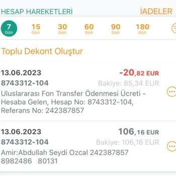 Kuveyt Türk SWİFT Fahiş Kesinti Ücreti