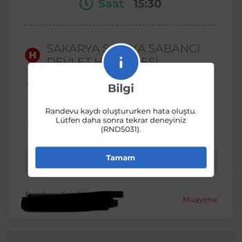 MHRS'te Randevum Görünmüyor