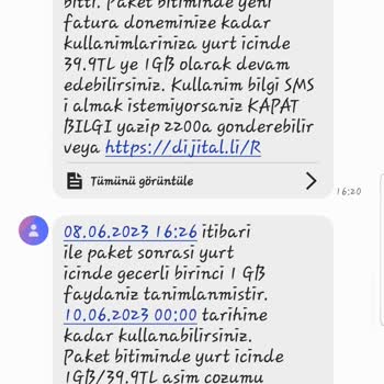 Turkcell Aşmaz Hatta Aşım Ücreti :)