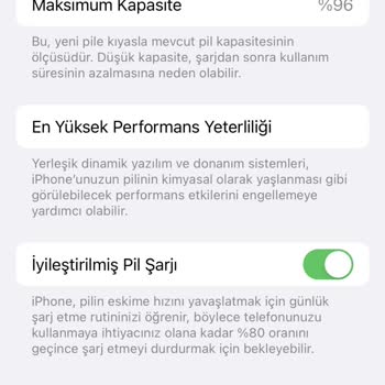 iPhone 13 Pil Sağlığı