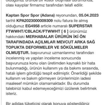 Adidas Sözde Garantili Ürünleri