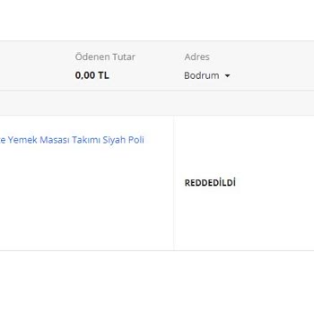 vidaXL İstek Dışı Ürün İptali
