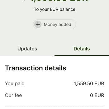 Wise (transferwise) TEB Bankasından Yapılan 1600€'luk Aktarımda Para Kaybı Yaşandı