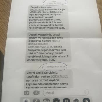 Vestel Yetkili Servisin Hizmet Ayıbı Ve Sergilediği Tutum