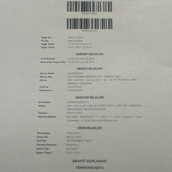 Vestel Yetkili Servisin Hizmet Ayıbı Ve Sergilediği Tutum