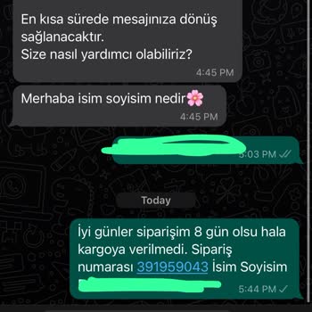 Vega Spor Firmanın Ürünü Kargoya Vermemesi