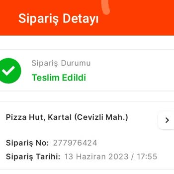 Migros Yemek'ten Pizza Hut Siparişi İçin Para İadesi Talebi