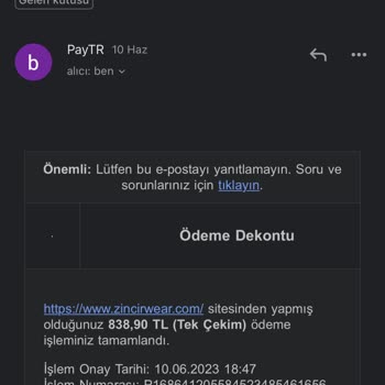 Zincirwear Ürünleri 4 Gündür Kargoya Vermedi!