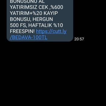 Cutt. Ly Tanımadığım Numaralardan Gelen Spam Mesajlar