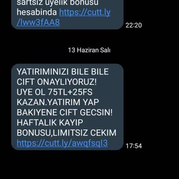 Cutt. Ly Tanımadığım Numaralardan Gelen Spam Mesajlar