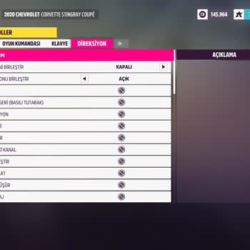 Dünyam Sanal Mağazacılık Rampage V902 Direksiyon Setim Forza Horizon 5'te Algılanmıyor.