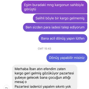 Clothingtoptan (Instagram) Instagram Üzerinden Para İadesi Alamamak