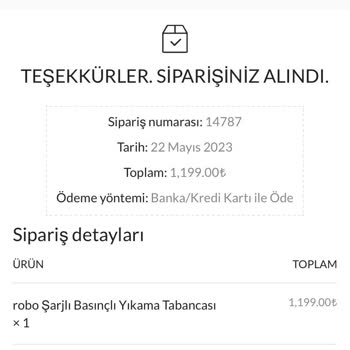 Robo Şarjlı Su Tabancası Gelmedi