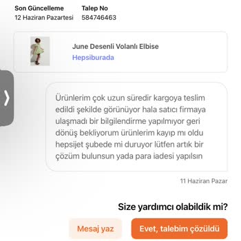 hepsiJET Hepsiburada'dan Aldığım Ürünler 2haftadır Kargoda Satıcıya Ulaşamıyor