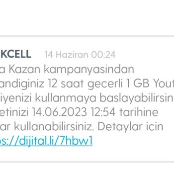 Turkcell Salla Kazan 5 GB İnternetimi Vermiyor