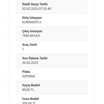 HGS Kuzey Marmara Otoyol Geçişi