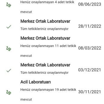 Arnavutköy Devlet Hastanesi Tahlil Sonuçlarının Sisteme Yansımaması