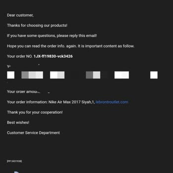 Lebrontroutlet.com Yanlış Kargo Gönderimi