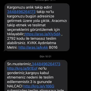 Aras Kargoyu Kabul Etmedi Yalanı