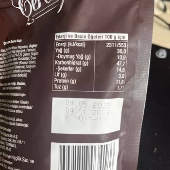 Çerezya Soslu Kaju Kalitesizliği (Çürük Ürün)