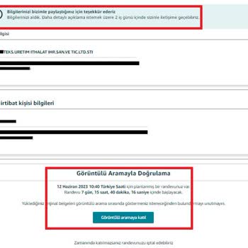 Amazon Hesap Doğrulama Şikayeti - Amazon Müşteri Hizmetleri Çalışmıyor