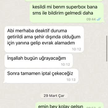 Superonline Superbox İptal Dilekçemi İşleme Almayıp Fatura Gönderiyor.