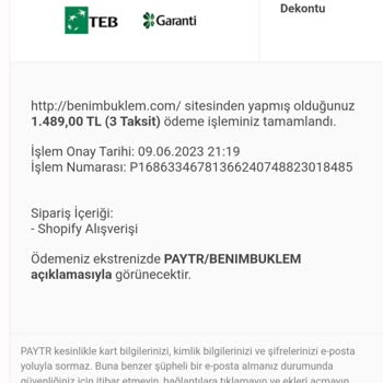 Romantikkutu.com  Sipariş Edilen Ürünün Gönderilmemesi