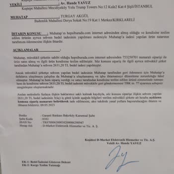 Hepsiburada İpek Mobilya Usulsüz Dolap Satışı