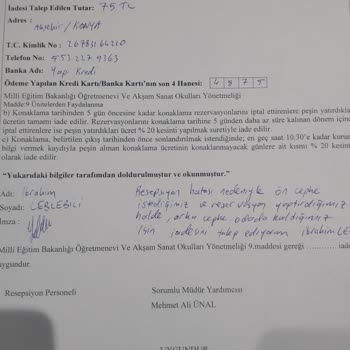 Alanya Öğretmenevi Resepsiyon Hatasını Biz Ödüyoruz